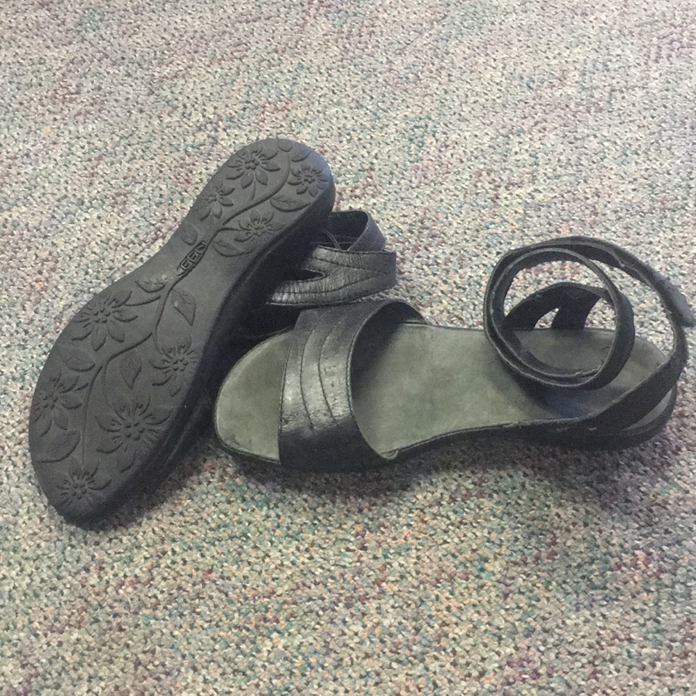 Keen ankle wrap sandals.